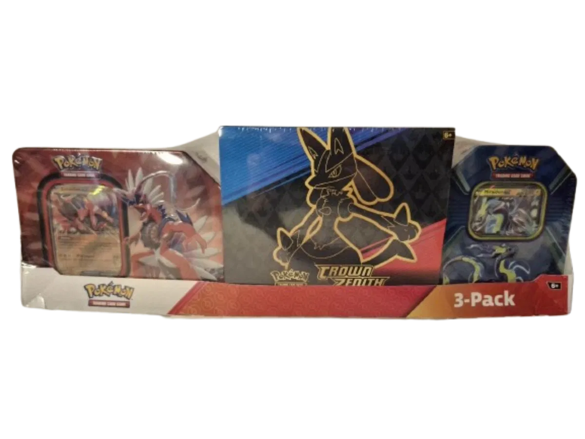 Costco Pokemon Collector 3-Pack: Crown Zenith ETB + Paldea Legends Tins RookieLegends