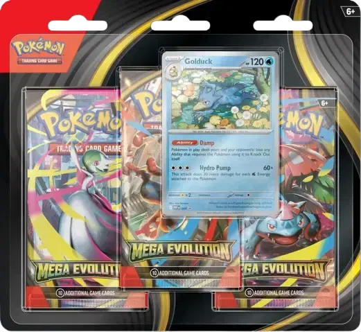 Mega Evolution 3 Pack Blister [Golduck] - RookieLegends