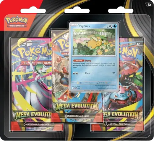 Mega Evolution 3 Pack Blister [Psyduck]