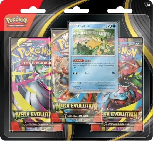 Mega Evolution 3 Pack Blister [Psyduck] - RookieLegends