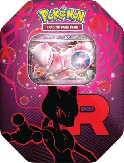 Team Rocket Tin [Team Rocket's Mewtwo ex] [Damaged No. 229]