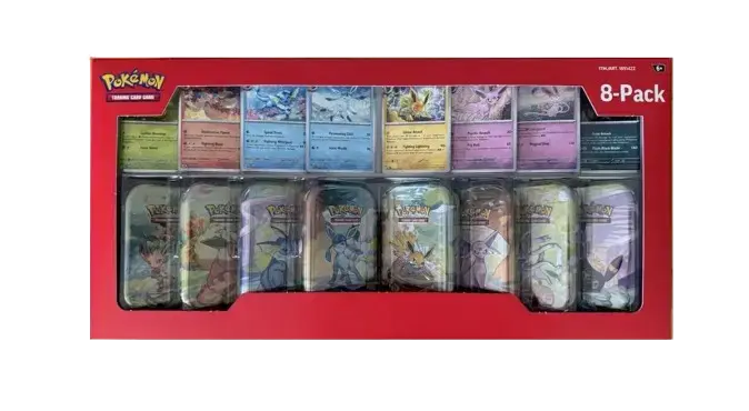 Costco Prismatic Evolutions 8-Pack Mini Tins - RookieLegends