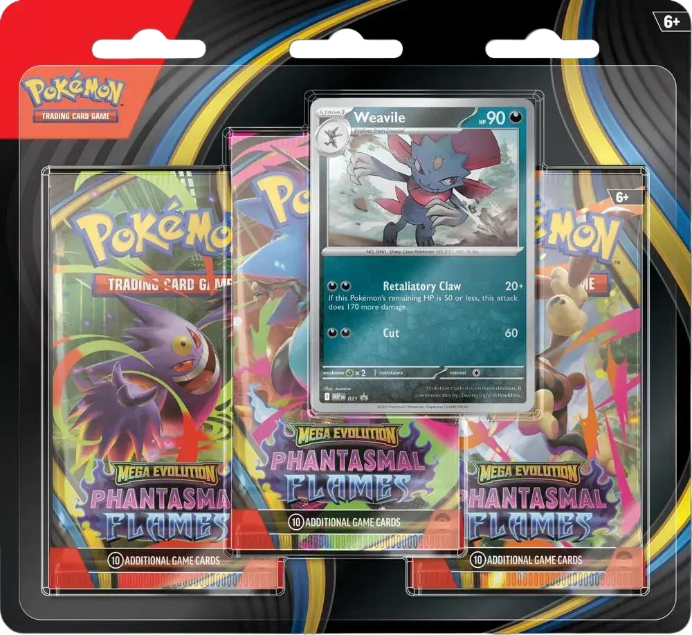 Phantasmal Flames 3 Pack Blister [Weavile] RookieLegends