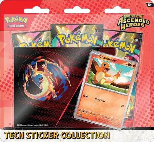 Mega Evolution: Ascended Heroes Tech Sticker Collection - Charmander - RookieLegends
