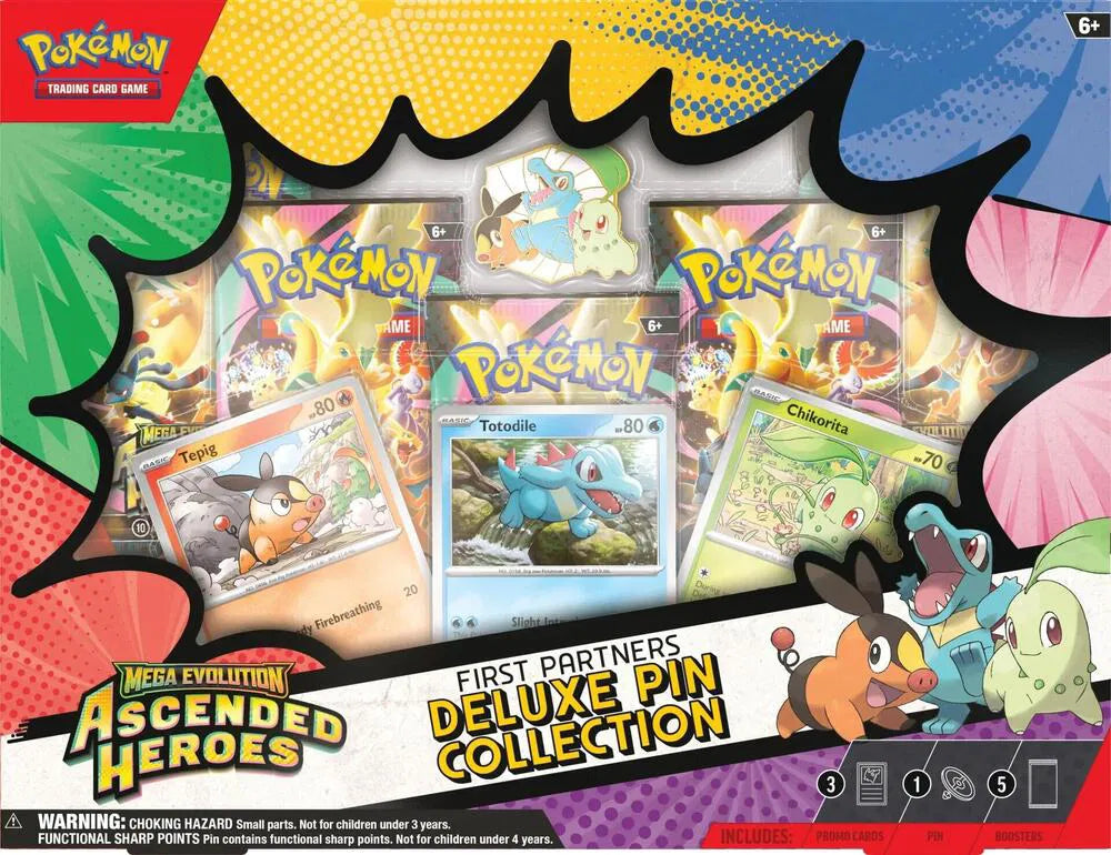 Ascended Heroes First Partners Deluxe Pin Collection - RookieLegends
