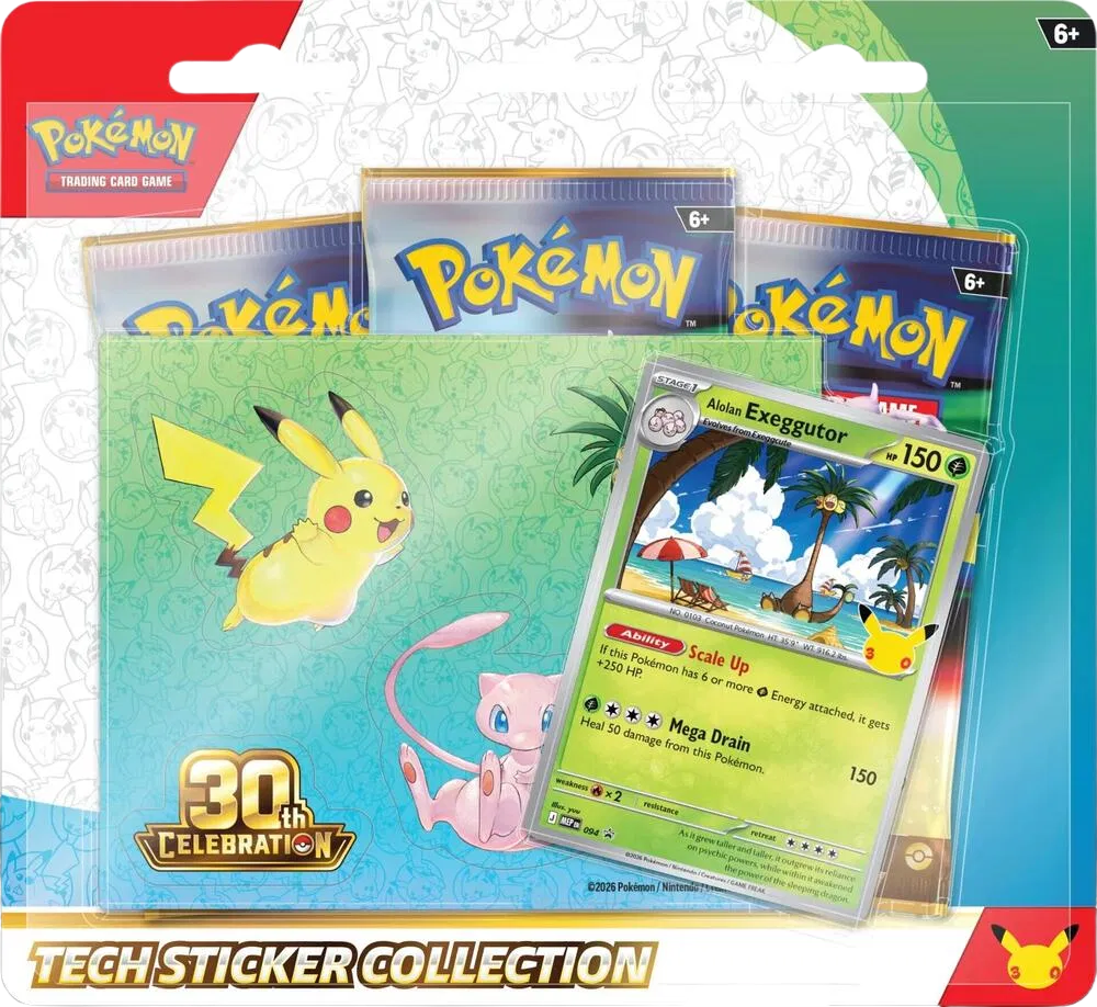 30th Celebration Tech Sticker Collection [Alolan Exeggutor] RookieLegends