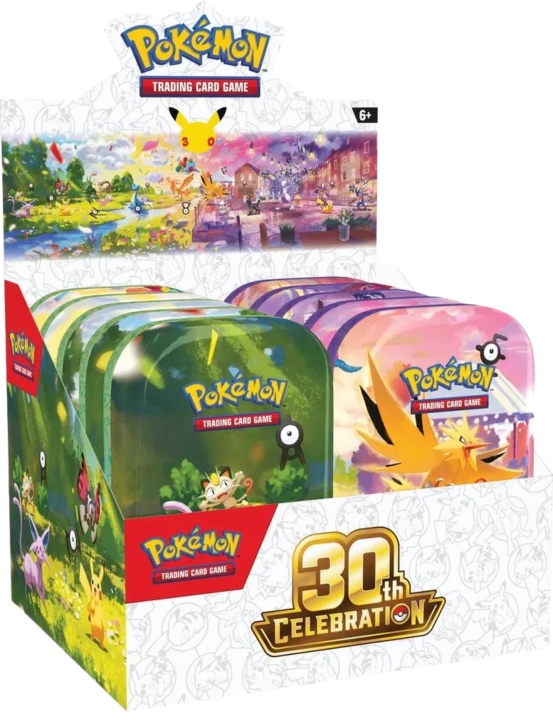 30th Celebration Mini Tin Display